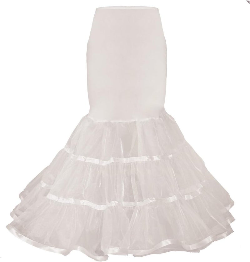 Shimaly Women Mermaid Petticoat Fishtail Underskirt Trumpet Crinoline for Mermaid Wedding Dress - Image 3